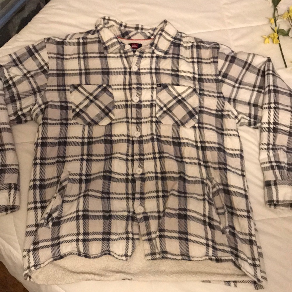 Plaid Fuzzy Quicksilver Jacket